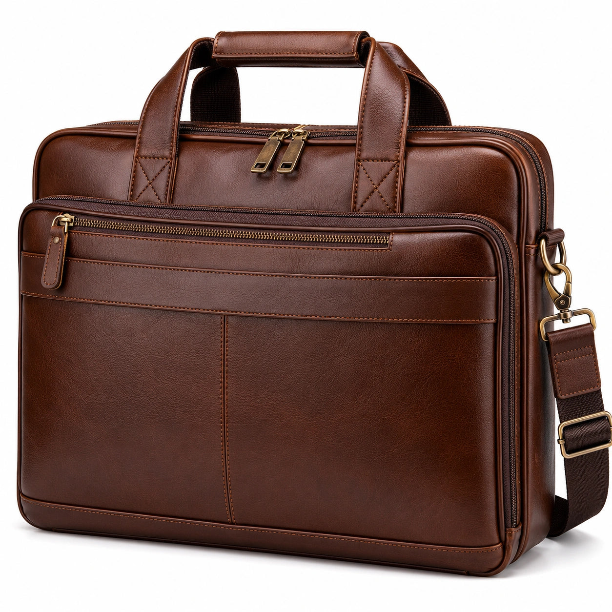 Herren Laptoptasche Braun mit Schultergurt