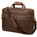 Elegante braune Laptoptasche mit verstellbarem Schultergurt