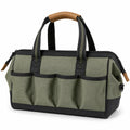 Werkzeugtasche mit Tragegriff und Außentaschen Oliv/Schwarz
