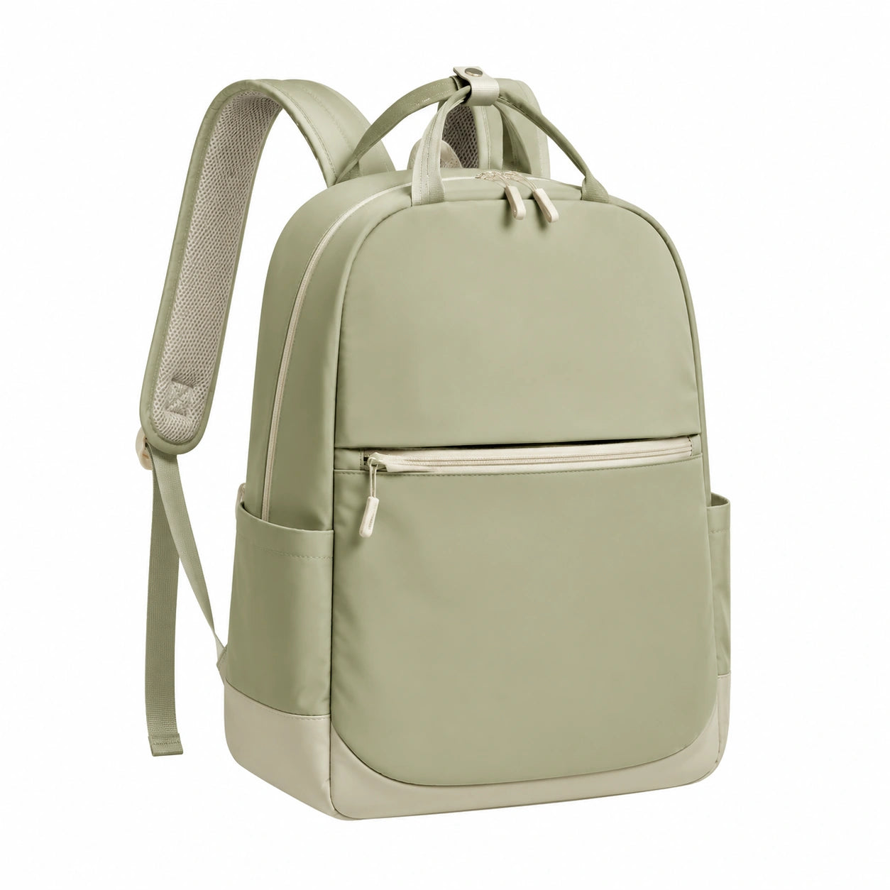 Wasserdichter Rucksack mit 15-Zoll-Laptopfach Beige