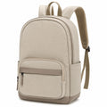 Beiger Rucksack mit ergonomischen Trägern und mehreren Fächern