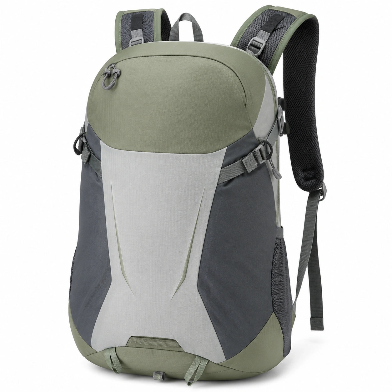 30L Wander- und Tagesrucksack in Grün/Grau
