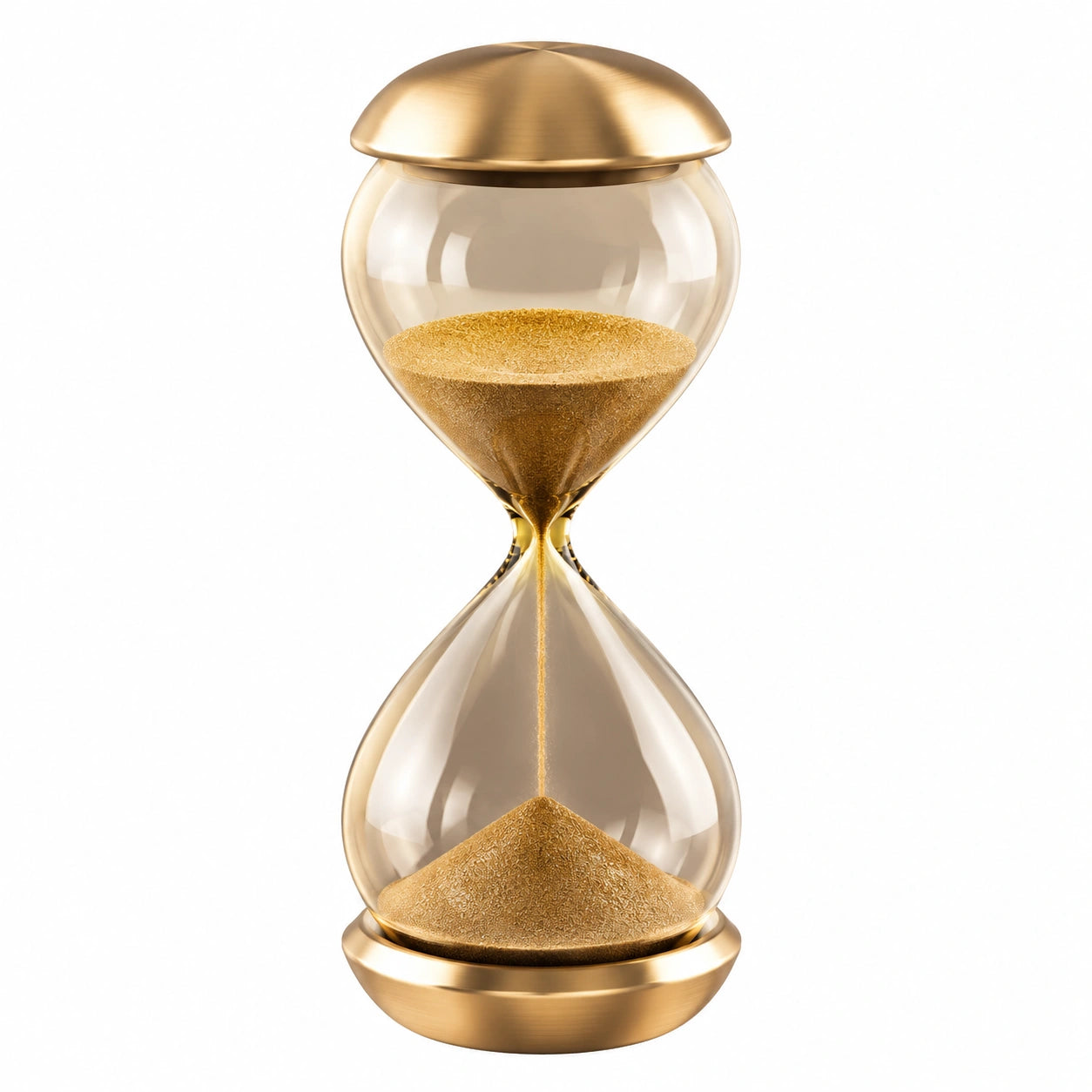 Goldene Sanduhr Glas 15 Minuten