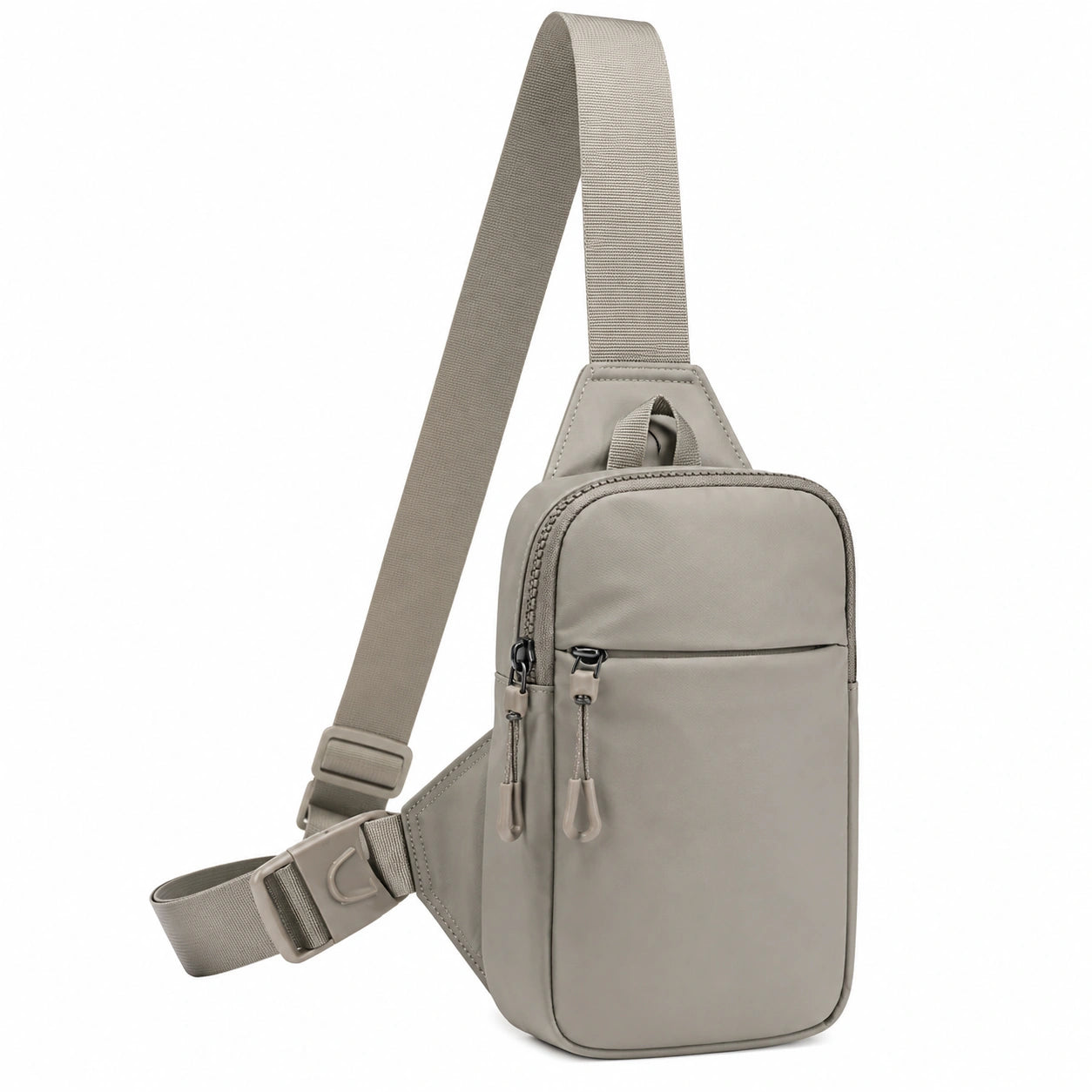 Grau Sling Bag Schultertasche mit verstellbarem Gurt